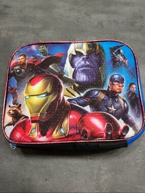 Marvel Avengers Kids Lunch Bag Red Blue